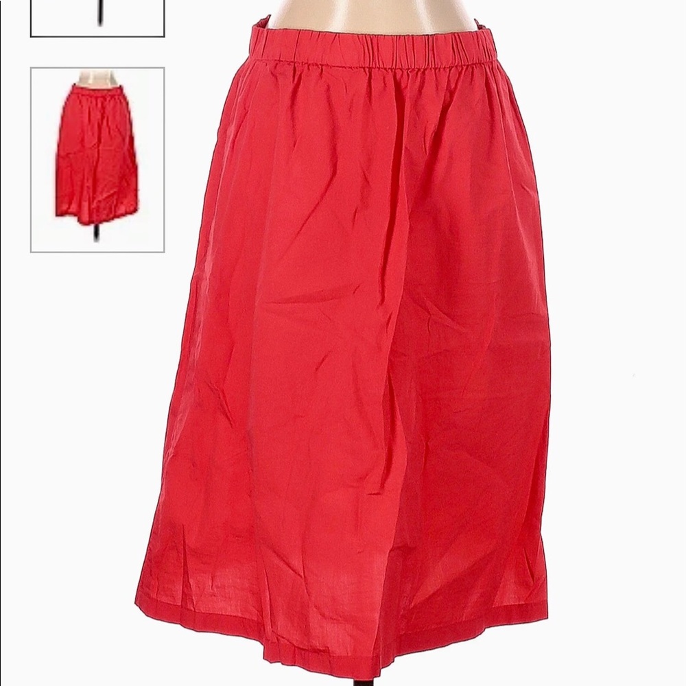 Gap Women’s Cotton Summer Skirt with Elastic Waist & Side Slant Pockets.